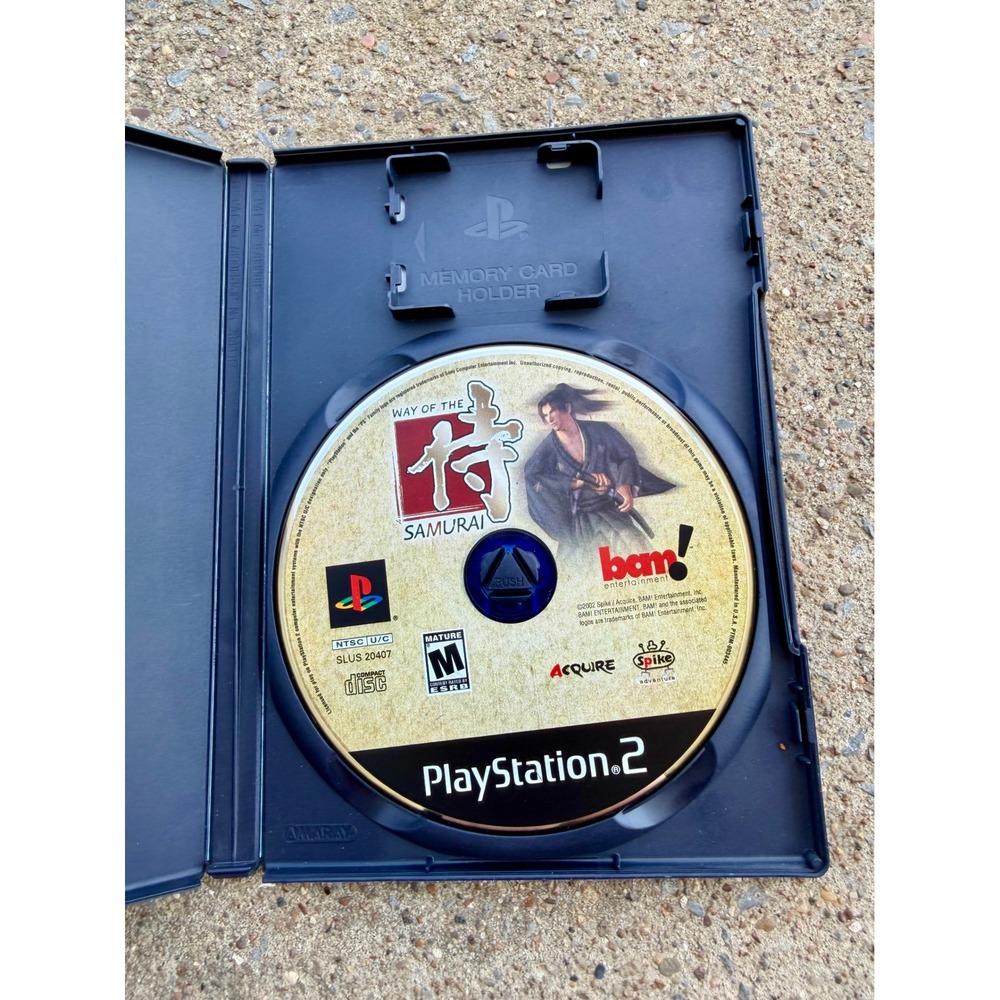 Way of the Samurai Sony PS2 Game Disc SLUS 20407 BAM Entertainment-Tested